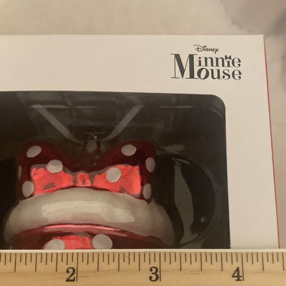 Hallmark Disney Mickey and Minnie Mouse GLASS Ornaments - Picture 6 of 13